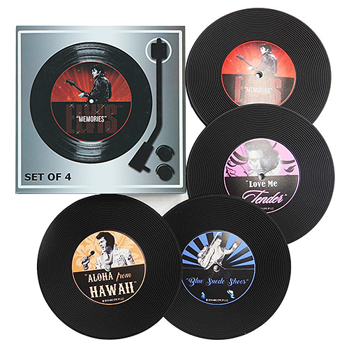 エルヴィス・プレスリー ラバー コースター 4枚セット Records