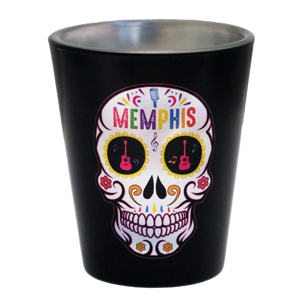 ショット グラス Memphis Sugar Skull Metallic