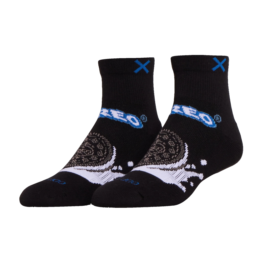 オッド ソックス（ODD SOX）クォーター ソックス ミディアム サイズ OREO BLACK