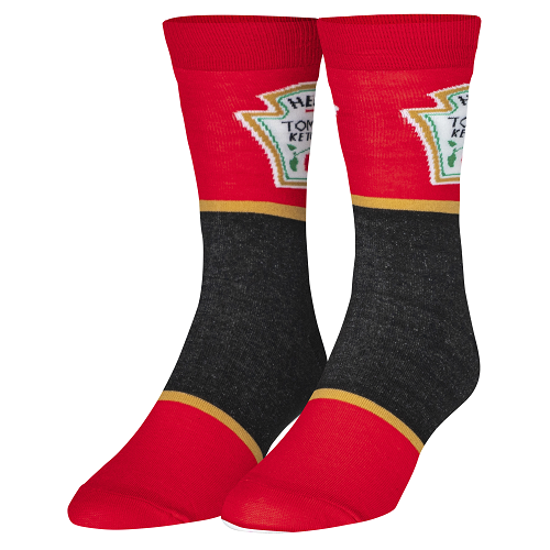 クレイジー ソックス（CRAZY SOCKS）メンズ クルー ソックス HEINZ KETCHUP