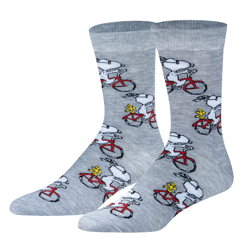 クレイジー ソックス（CRAZY SOCKS）メンズ クルー ソックス SNOOPY & WOODSTOCK