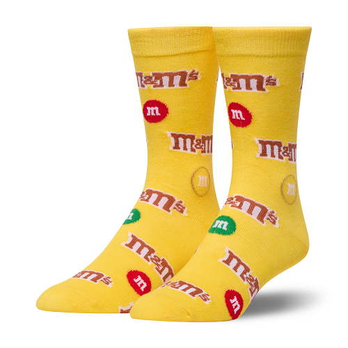 クレイジー ソックス（CRAZY SOCKS）メンズ クルー ソックス M&M's ALL OVER