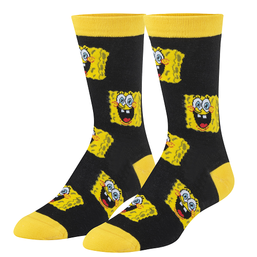 クレイジー ソックス（CRAZY SOCKS）ウィメンズ クルー ソックス SPONGEBOB HEADS