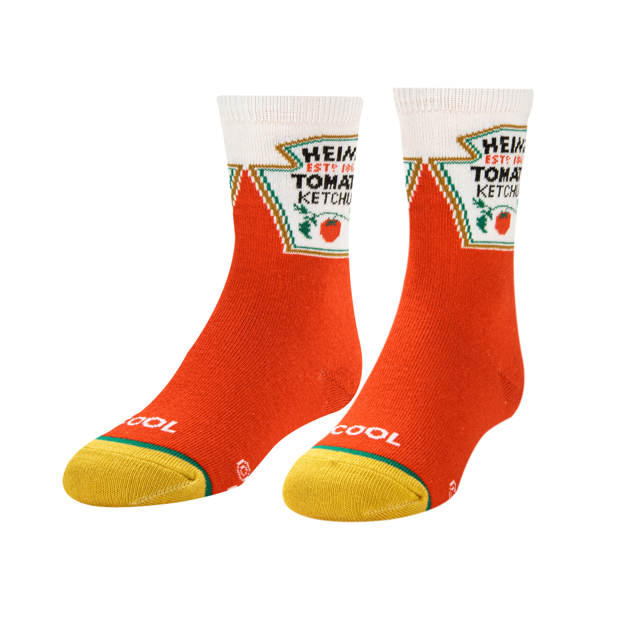 オッド ソックス（ODD SOX）クルー ソックス キッズ HEINZ KETCHUP