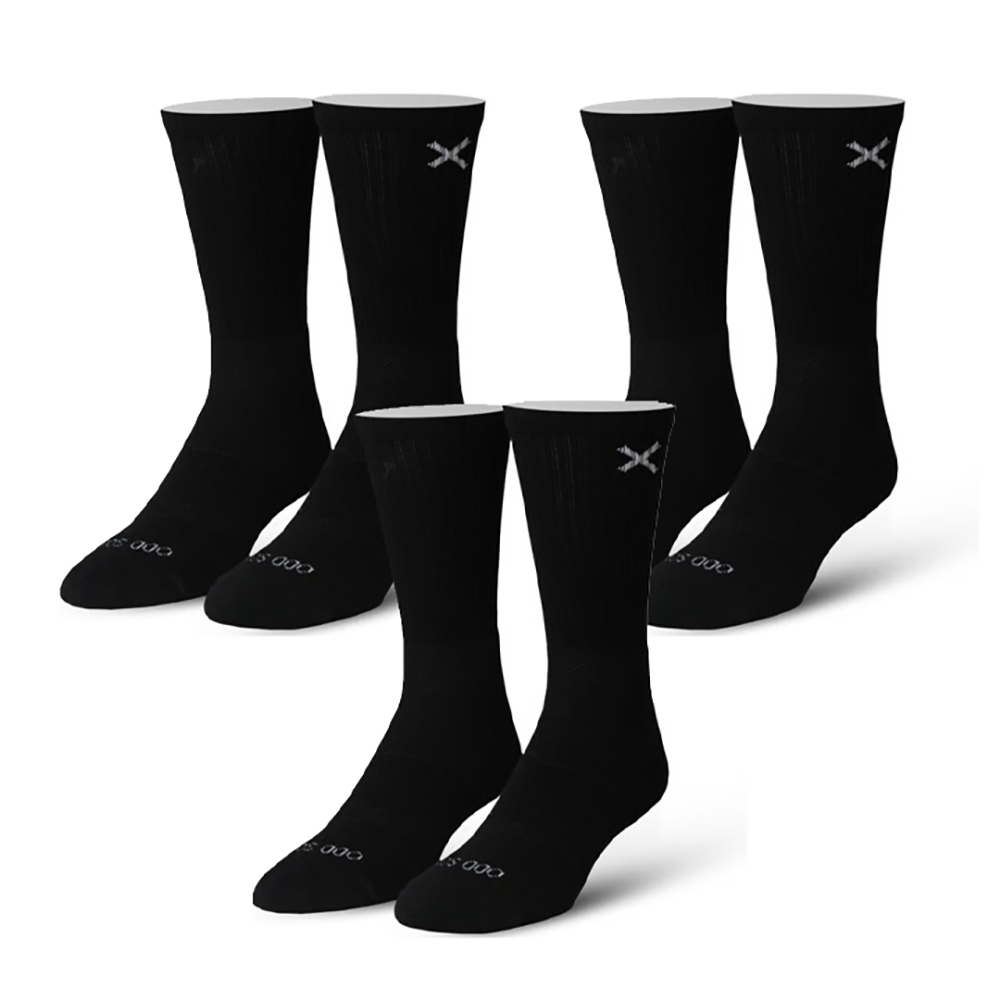 オッド ソックス（ODD SOX）クルー ソックス ラージ サイズ BASIX 3 PACK（3足 セット）CREW BLACK