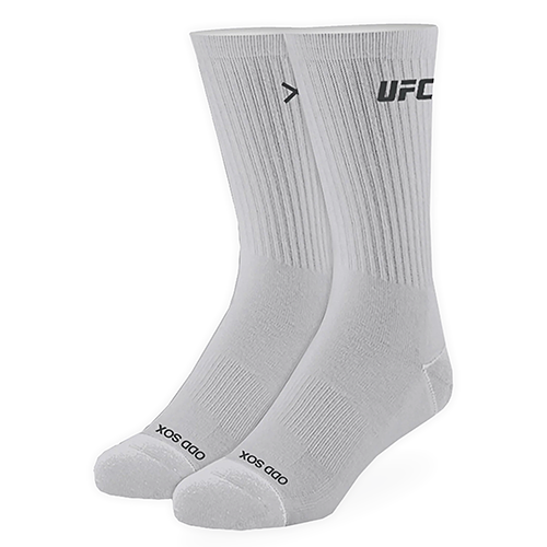 オッド ソックス（ODD SOX）クルー ソックス ラージ サイズ UFC BASIX SILVER CREW