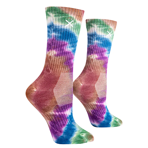 オッド ソックス（ODD SOX）クルー ソックス ラージ サイズ TIE DYE HIPPY