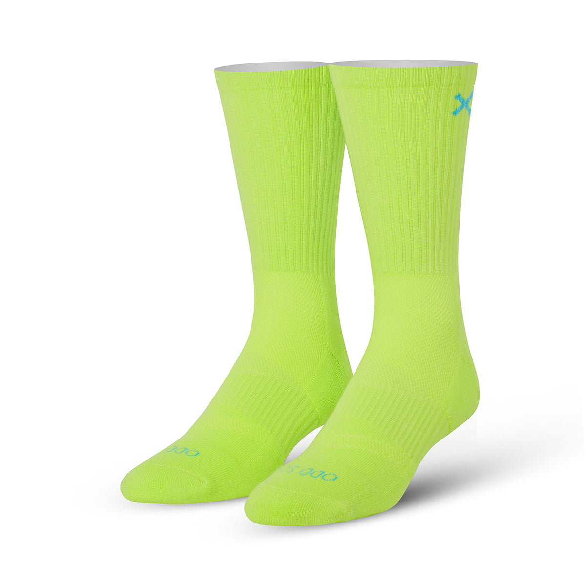 オッド ソックス（ODD SOX）クルー ソックス ラージ サイズ BASIX NEON YELLOW CREW