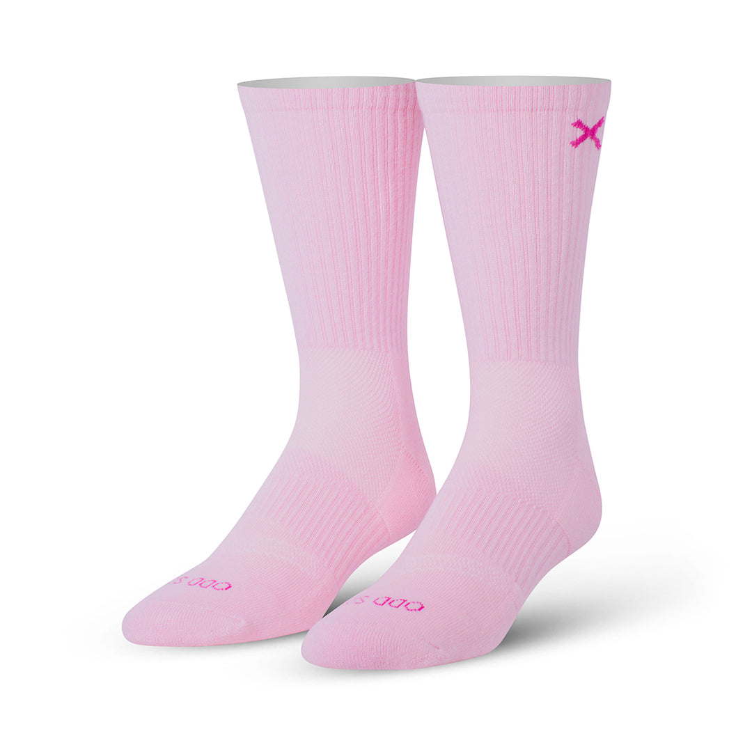 オッド ソックス（ODD SOX）クルー ソックス ラージ サイズ BASIX LIGHT PINK CREW