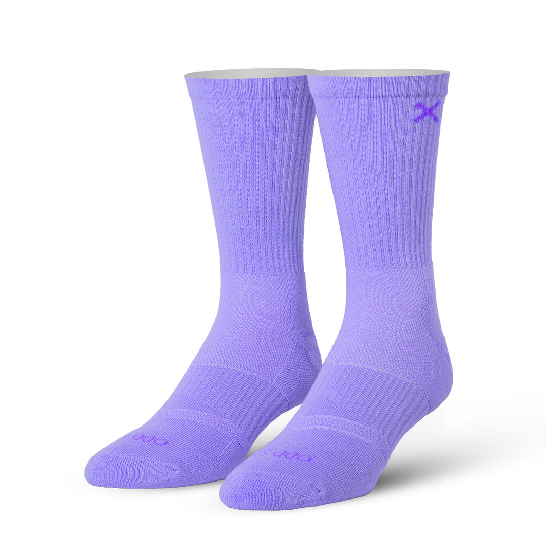 オッド ソックス（ODD SOX）クルー ソックス ラージ サイズ BASIX COOL PURPLE CREW