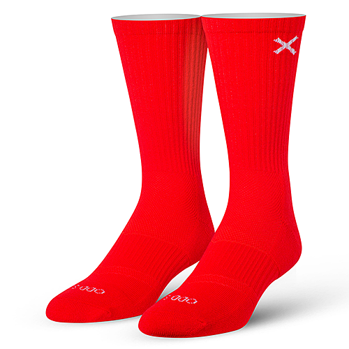 オッド ソックス（ODD SOX）クルー ソックス ラージ サイズ BASIX RED CREW