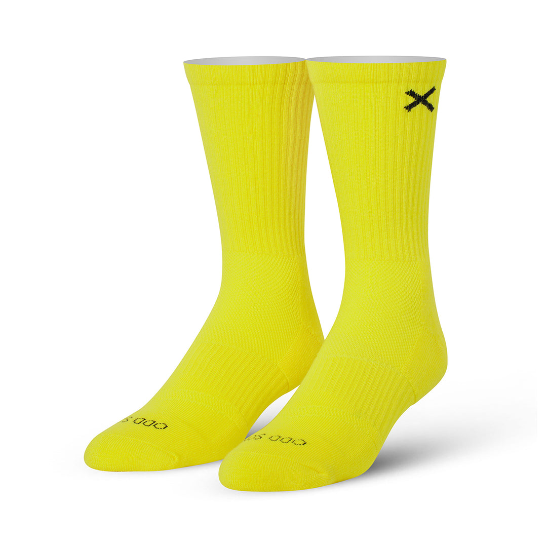 オッド ソックス（ODD SOX）クルー ソックス ラージ サイズ BASIX YELLOW CREW