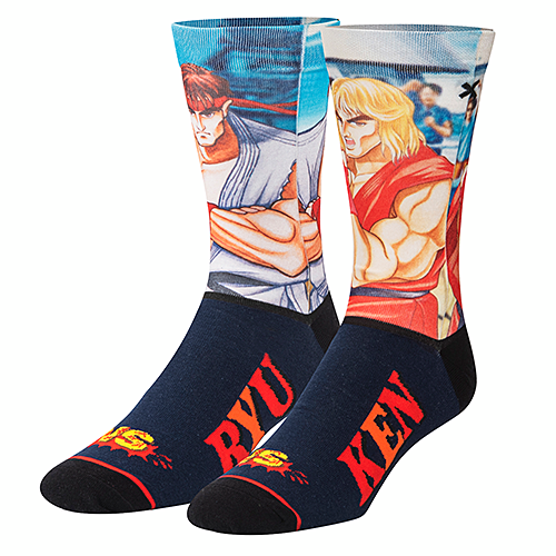 オッド ソックス（ODD SOX）クルー ソックス ラージ サイズ RYU VS KEN