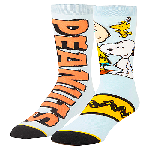 オッド ソックス（ODD SOX）クルー ソックス ラージ サイズ PEANUTS SPLIT