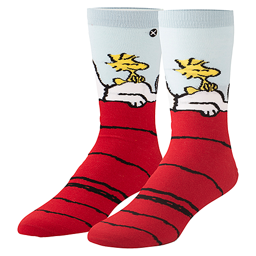 オッド ソックス（ODD SOX）クルー ソックス ラージ サイズ SNOOPY & WOODSTOCK