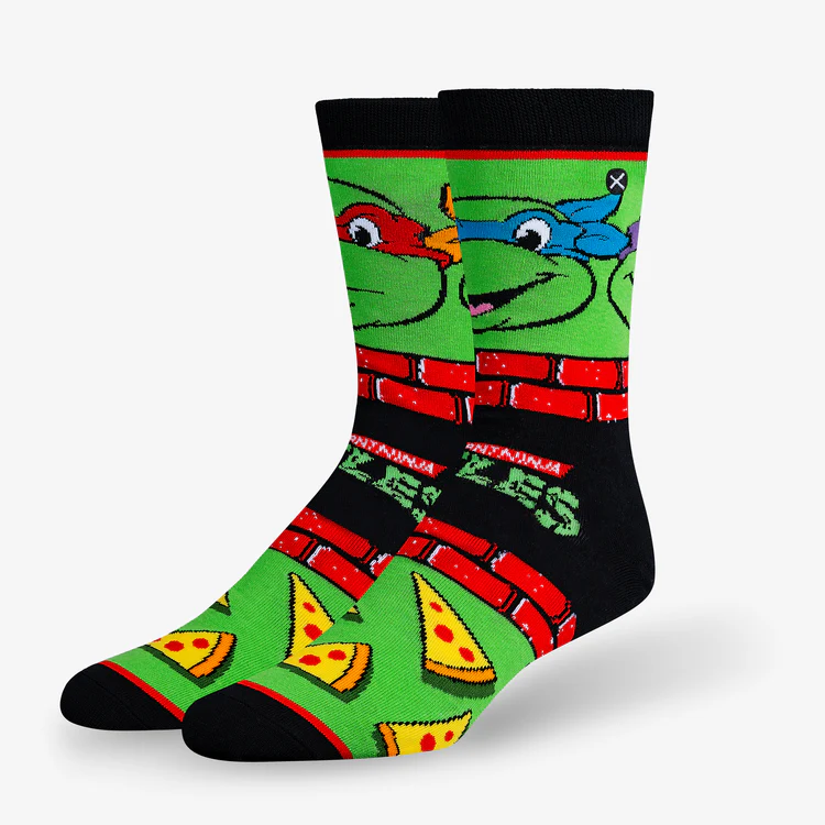 オッド ソックス（ODD SOX）クルー ソックス ラージ サイズ TMNT MASH-UP