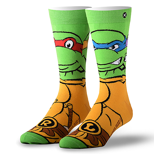オッド ソックス（ODD SOX）クルー ソックス ラージ サイズ RETRO TURTLES