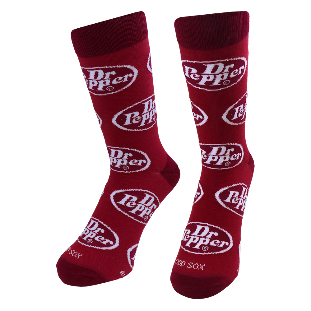 オッド ソックス（ODD SOX）クルー ソックス ラージ サイズ DR PEPPER RETRO