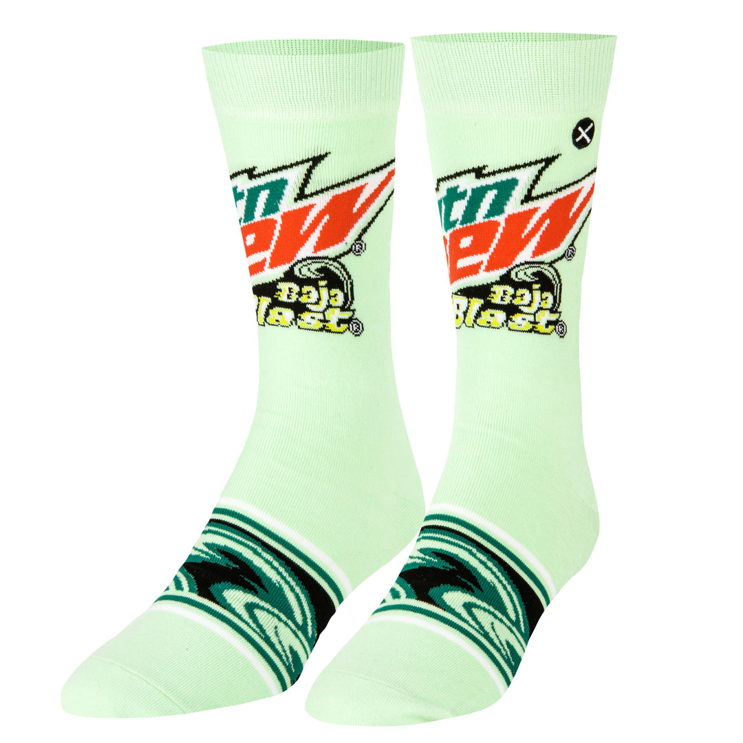 オッド ソックス（ODD SOX）クルー ソックス ラージ サイズ MOUNTAIN DEW BAJA BLAST