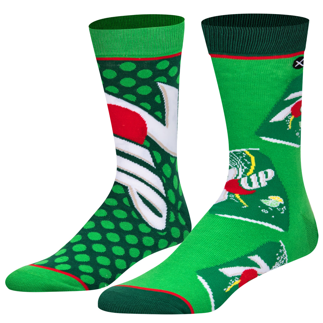 オッド ソックス（ODD SOX）クルー ソックス ラージ サイズ 7UP SPLIT