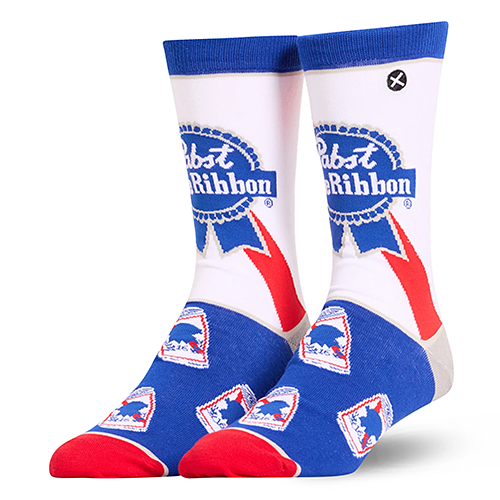 オッド ソックス（ODD SOX）クルー ソックス ラージ サイズ PABST BLUE RIBBON