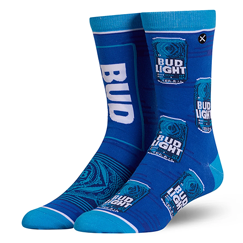 オッド ソックス（ODD SOX）クルー ソックス ラージ サイズ BUD LIGHT SPLIT