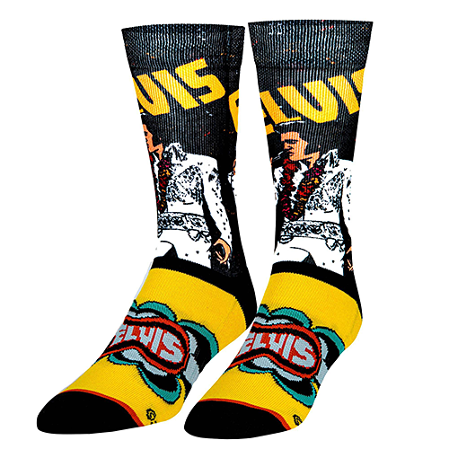 オッド ソックス（ODD SOX）クルー ソックス ラージ サイズ ELVIS ROCK N ROLL