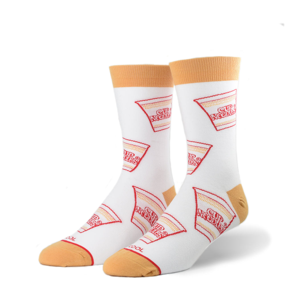 オッド ソックス（ODD SOX）クルー ソックス ラージ サイズ CUP NOODLES ALL OVER