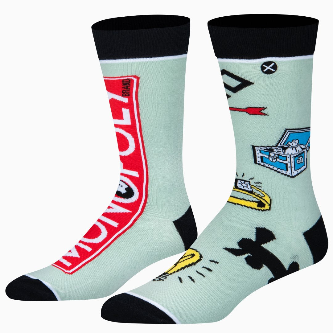 オッド ソックス（ODD SOX）クルー ソックス ラージ サイズ MONOPOLY SPLIT