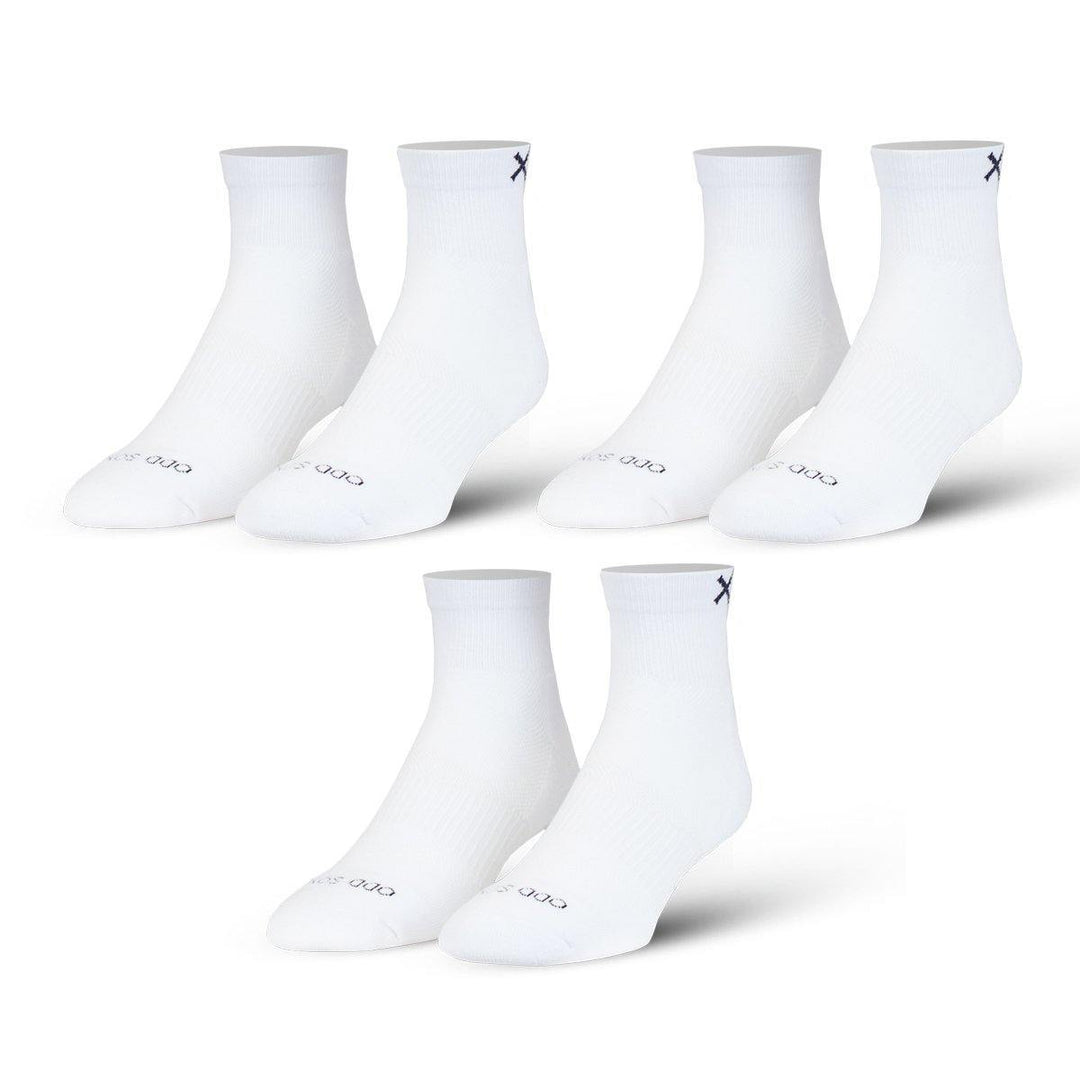 オッド ソックス（ODD SOX）クォーター ソックス ミディアム サイズ BASIX 3 PACK（3足セット）QUARTER WHITE