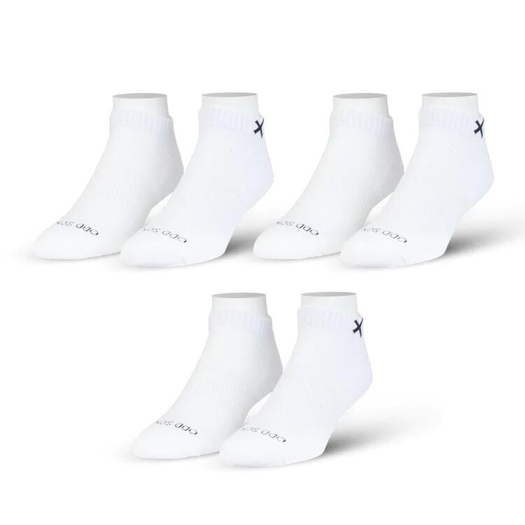 オッド ソックス（ODD SOX）アンクル ソックス ミディアム サイズ BASIX 3 PACK（3足 セット）ANKLE WHITE