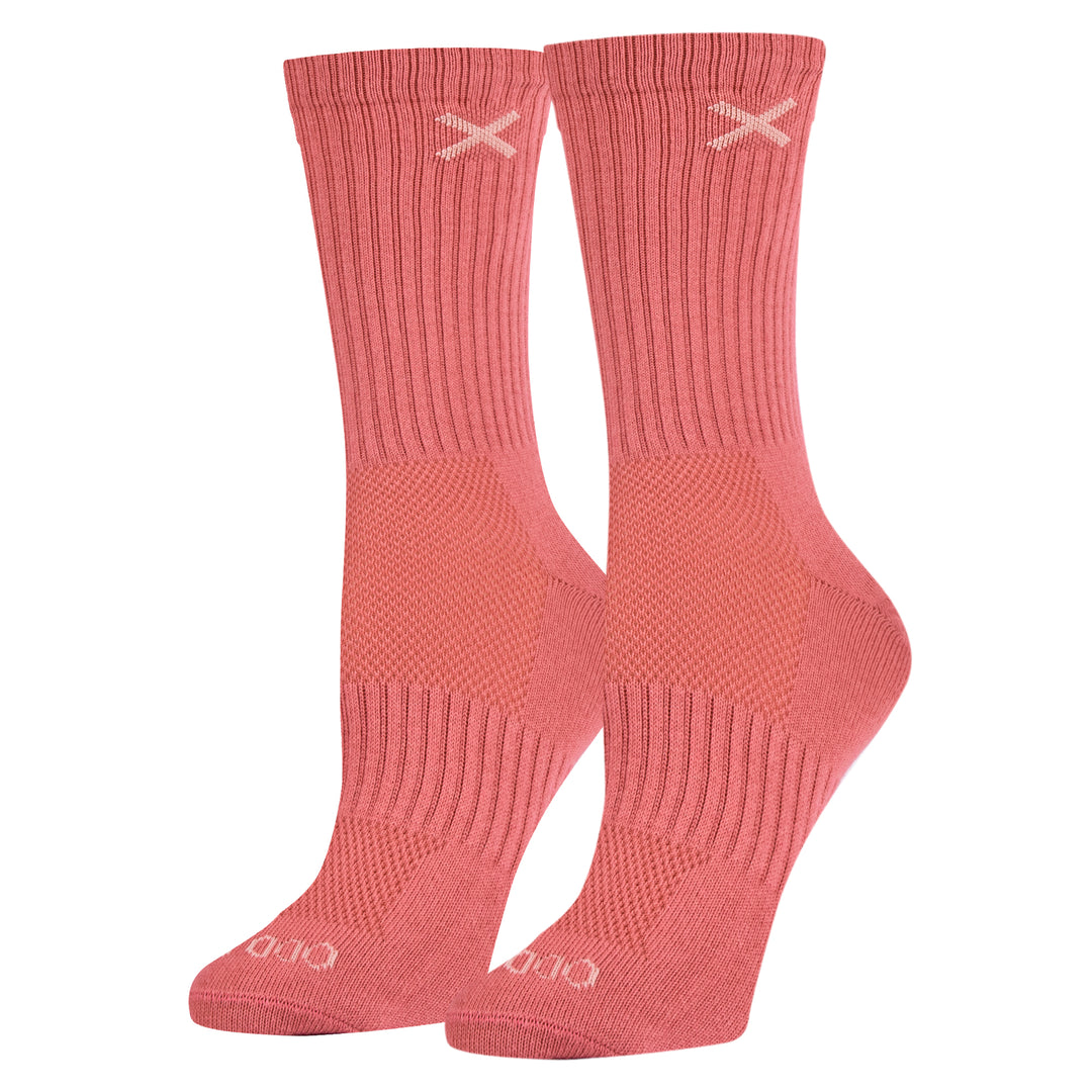 オッド ソックス（ODD SOX）クルー ソックス ミディアム サイズ BASIX SALMON HEATHER CREW