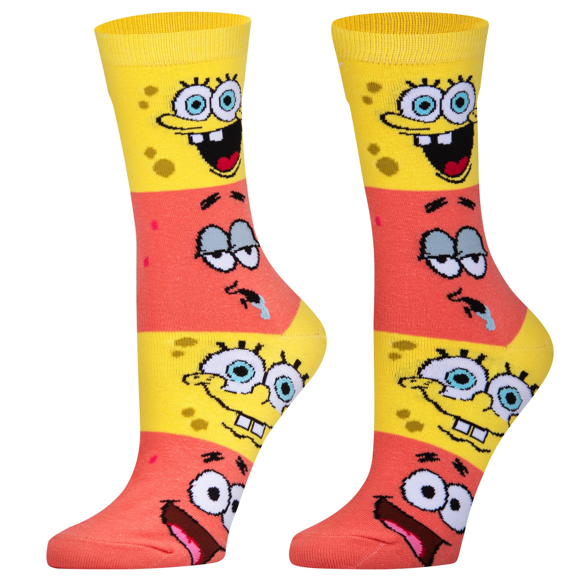 オッド ソックス（ODD SOX）クルー ソックス ミディアム サイズ SPONGEBOB & PATRICK SMILEY