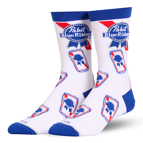 オッド ソックス（ODD SOX）クルー ソックス ミディアム サイズ PABST BLUE RIBBON CANS