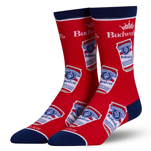 オッド ソックス（ODD SOX）クルー ソックス ミディアム サイズ BUDWEISER CANS