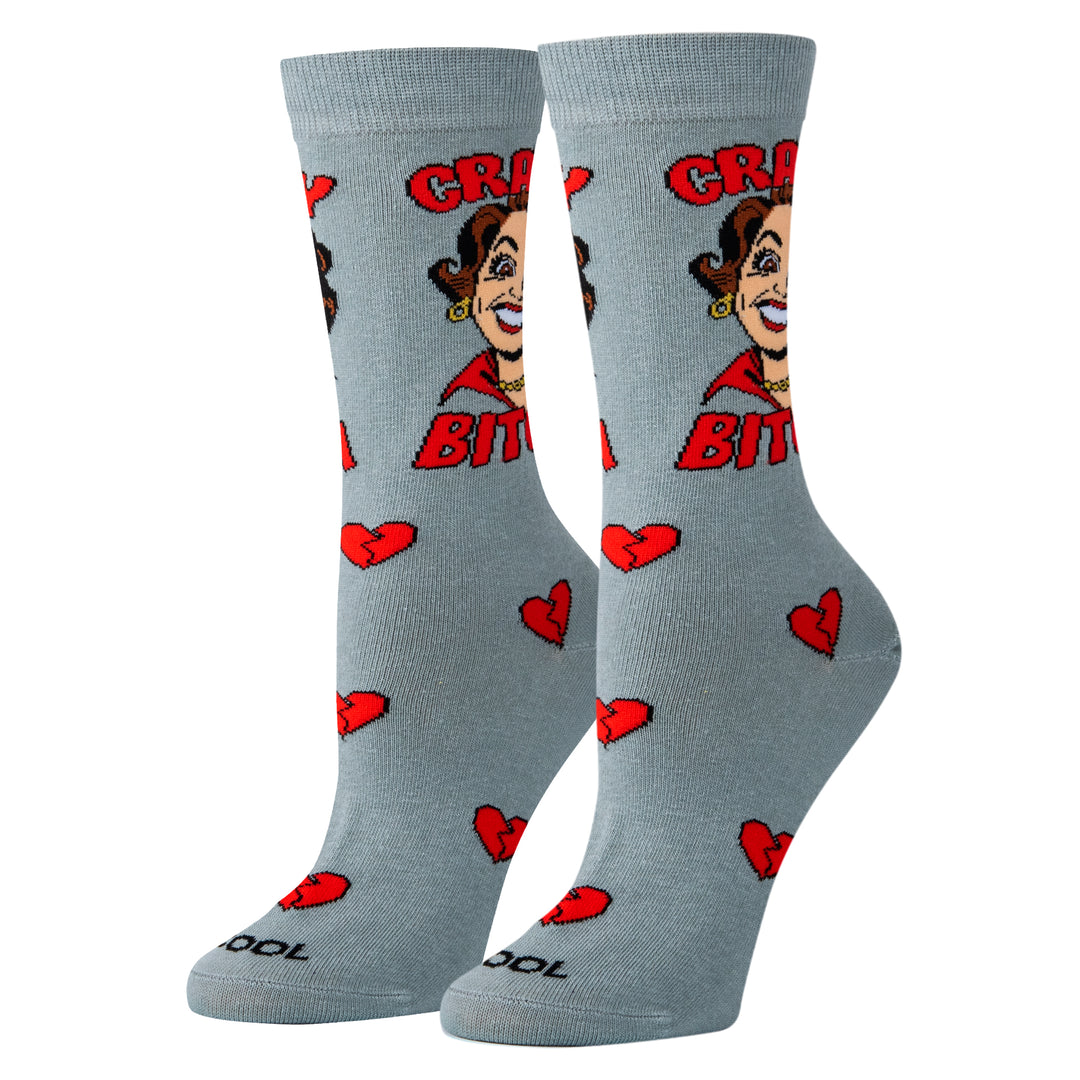 オッド ソックス（ODD SOX）クルー ソックス ミディアム サイズ CRAZY BITCH