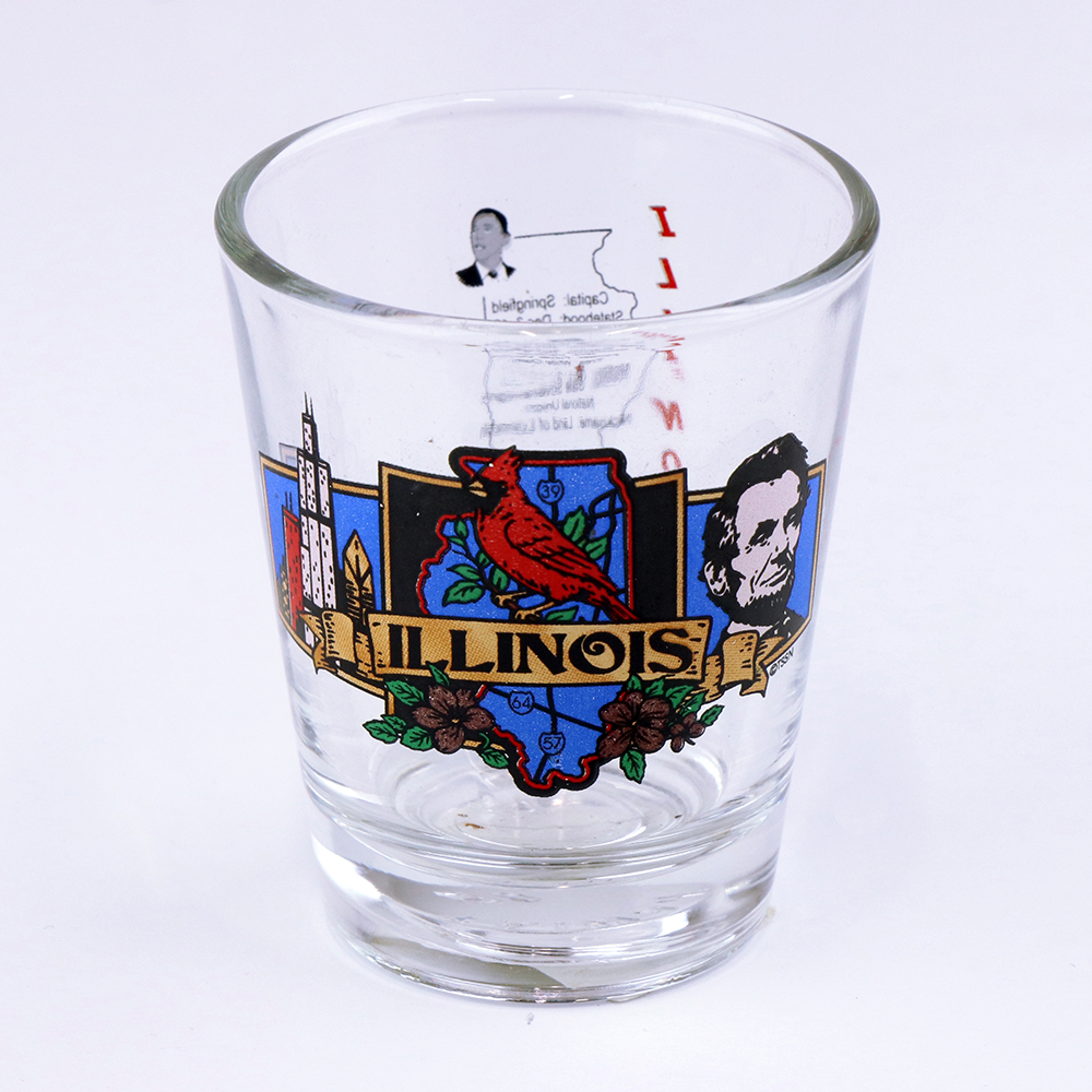 ショット グラス Illinois Lincoln