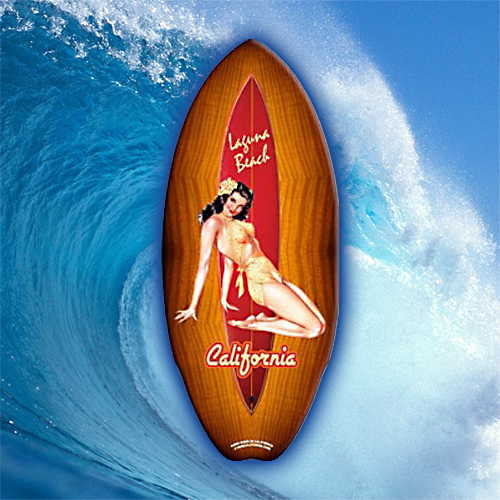 ミニ・サーフボード Surf Pin Up