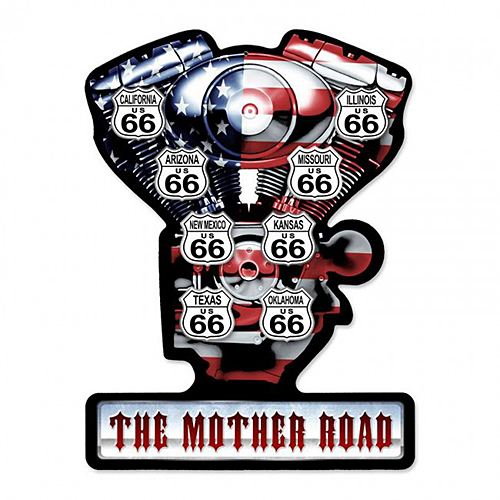スティール サイン Mother Road