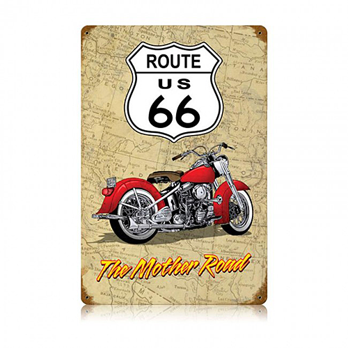 スティール サイン Mother Road