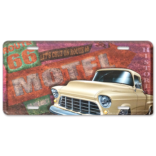 アルミニウム サイン RT 66 LICENSE PLATE