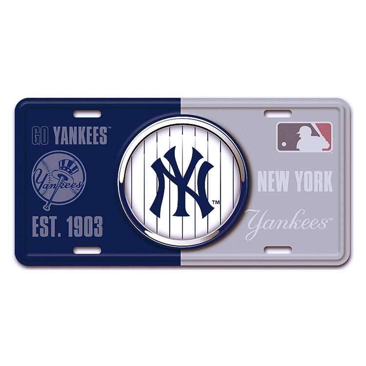 アルミニウム サイン LICENSE PLATE NEW YORK YANKEES