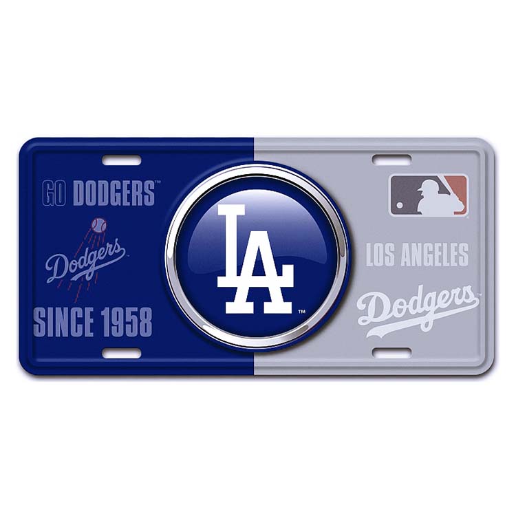 アルミニウム サイン LICENSE PLATE LOS ANGELES DODGERS