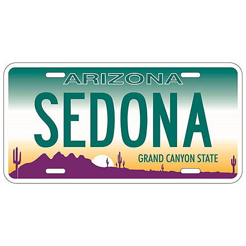 アルミニウム サイン LICENSE PLATE SEDONA