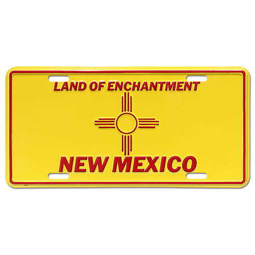 アルミニウム サイン LICENSE PLATE NEW MEXICO FLAG