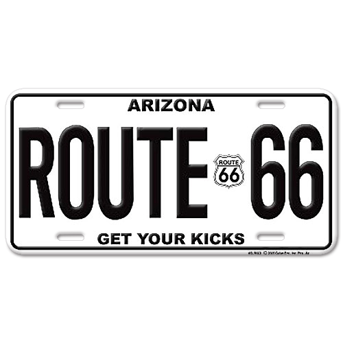 アルミニウム サイン RT 66 LICENSE PLATE ARIZONA
