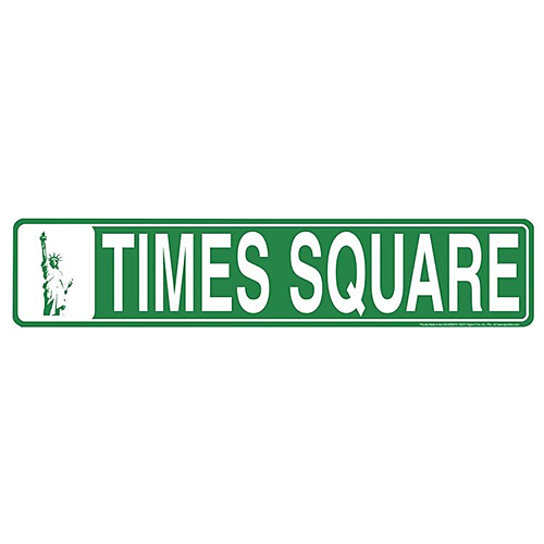 アルミニウム サイン STREET SIGN TIMES SQUARE