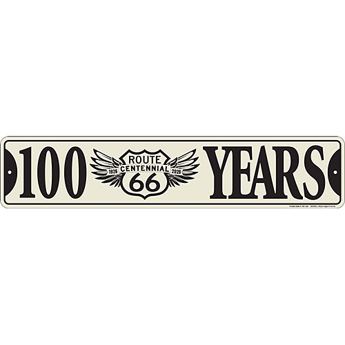 アルミニウム サイン RT 66 STREET SIGN CENT 100 YEARS