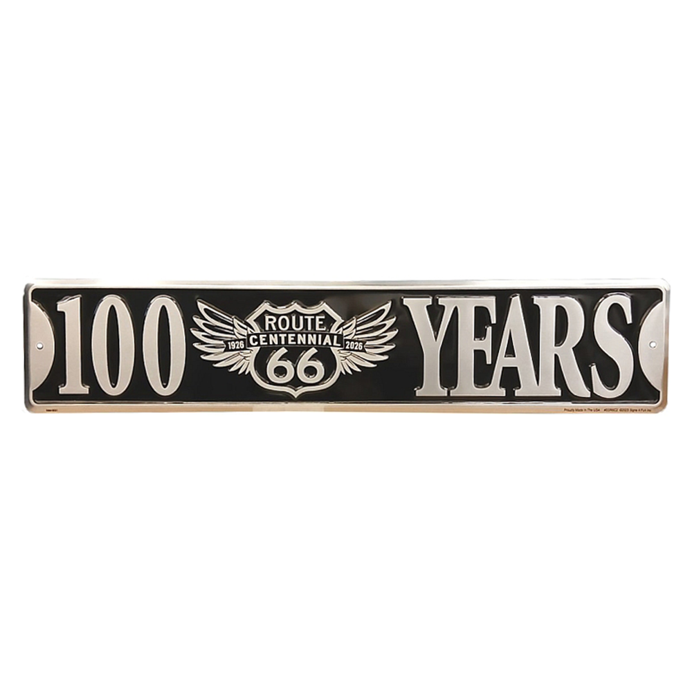 アルミニウム サイン RT 66 STREET SIGN CENT 100 YEARS