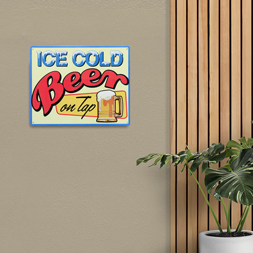 ティン サイン ICE COLD BEER